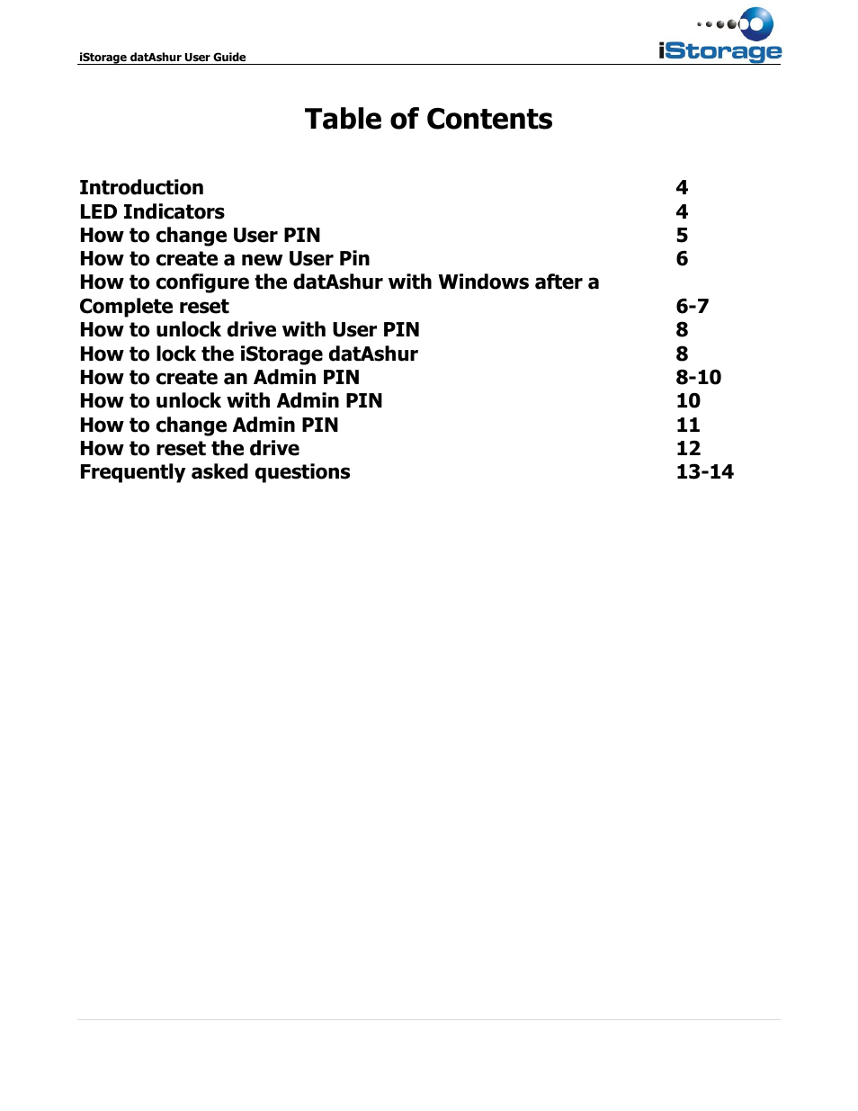 iStorage datAshur user guide User Manual | Page 3 / 14