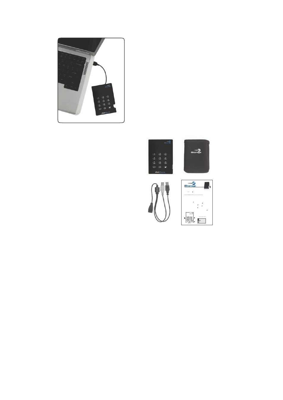 About the istorage diskgenie secure drive, Package contents | iStorage diskG Manual User Manual | Page 4 / 19