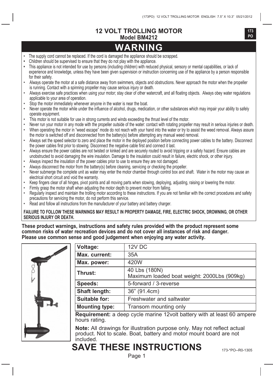 Intex BM4212 2013 User Manual | 7 pages