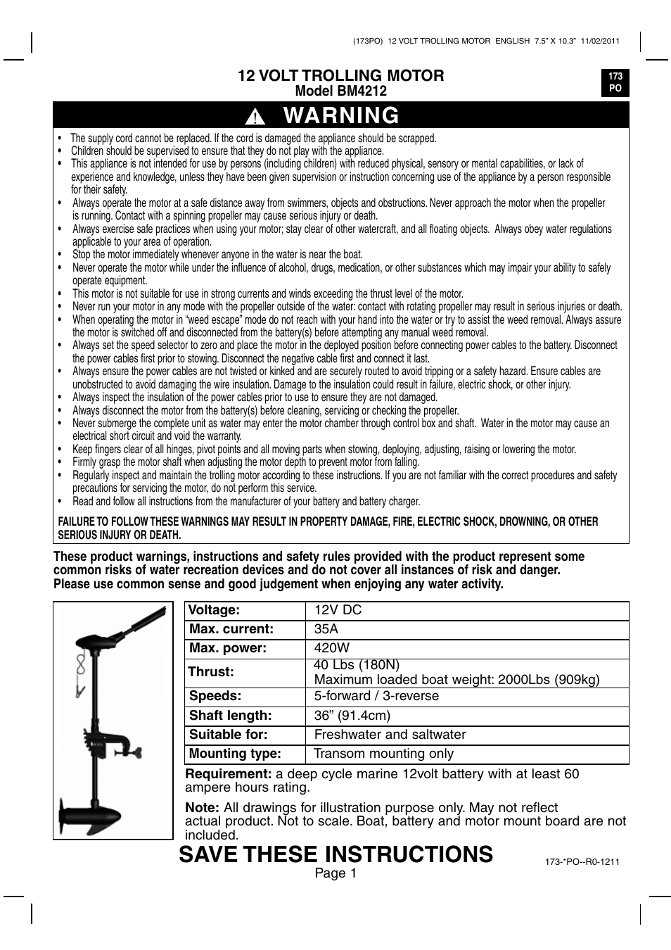 Intex BM4212 2012 User Manual | 8 pages