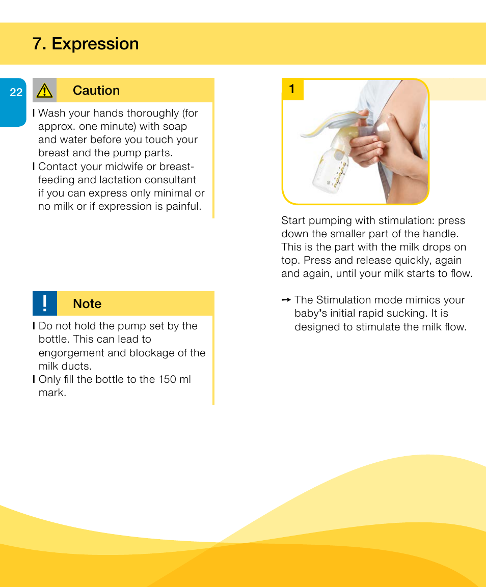 Expression | Medela Harmony User Manual | Page 22 / 172