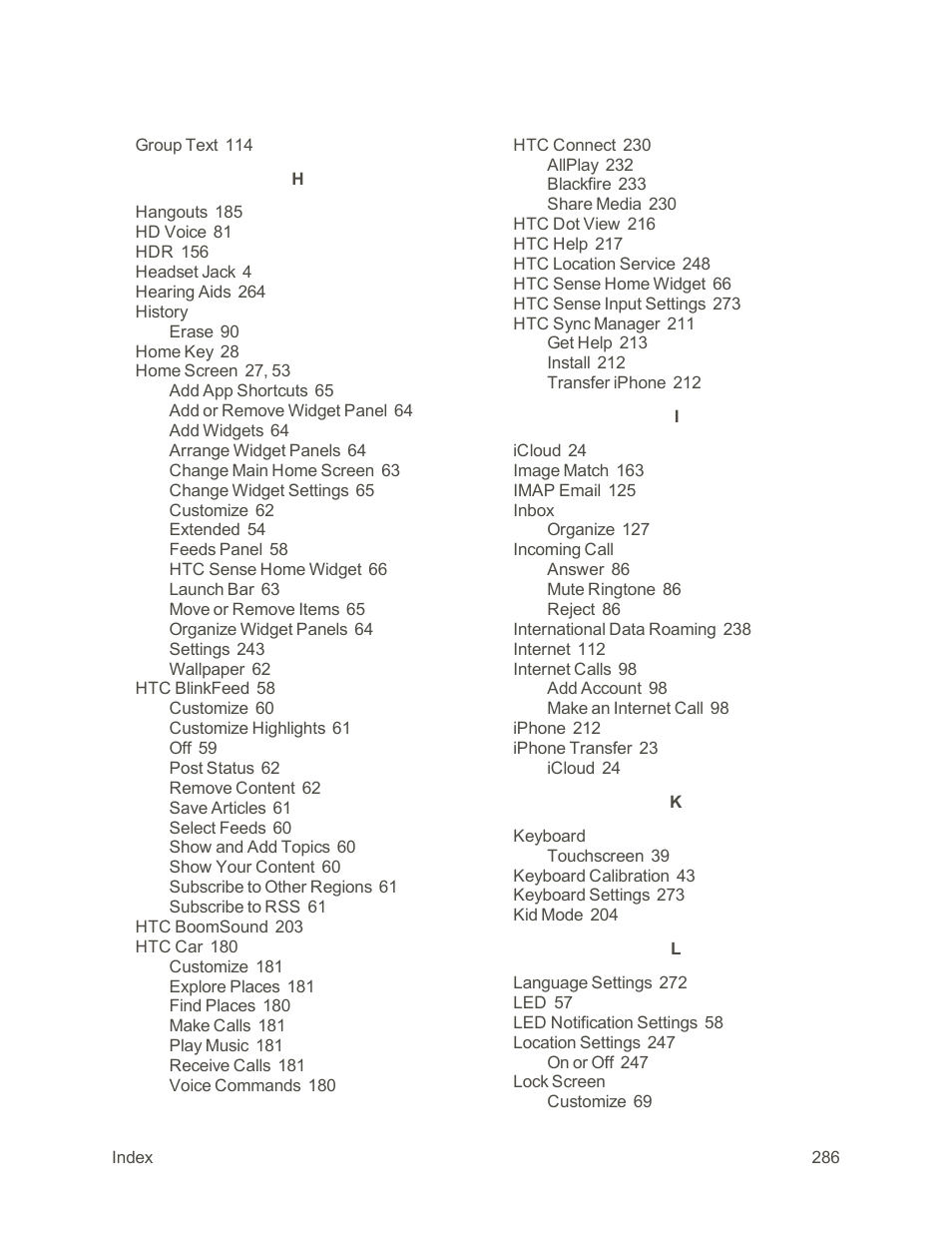 HTC One M9 User Manual | Page 299 / 304