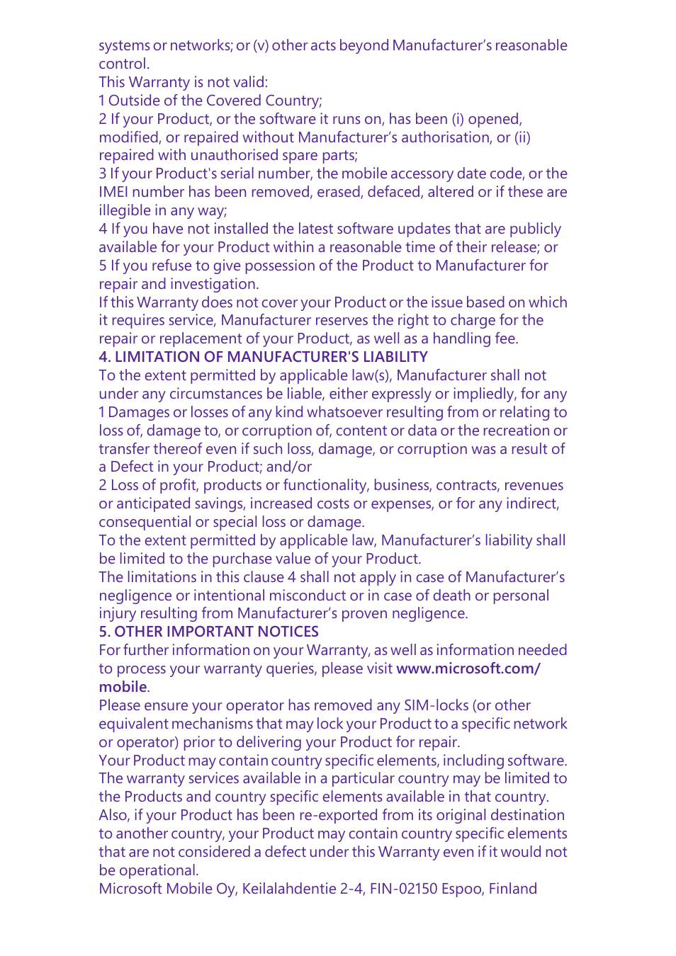 Microsoft Lumia 640 LTE Single Sim User Manual | Page 18 / 23
