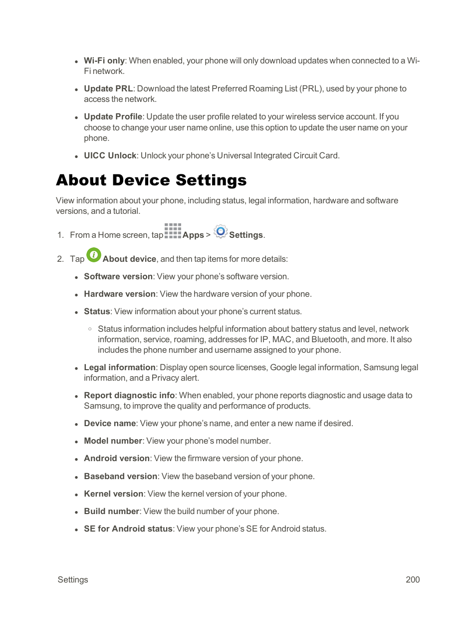 About device settings | Samsung Galaxy Note Edge User Manual | Page 212 / 236