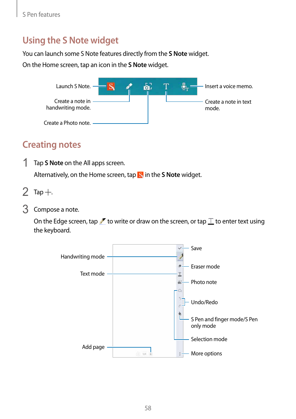 Samsung Galaxy Note Edge User Manual | Page 58 / 208