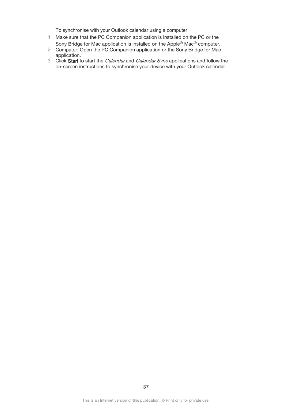 Sony Xperia Z3 Compact User Manual | Page 37 / 133