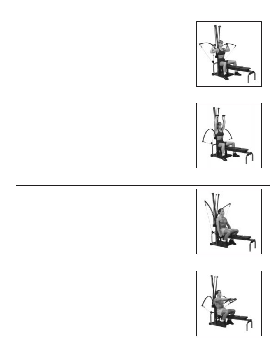 Shoulder exercises | Bowflex XTL User Manual | Page 23 / 80