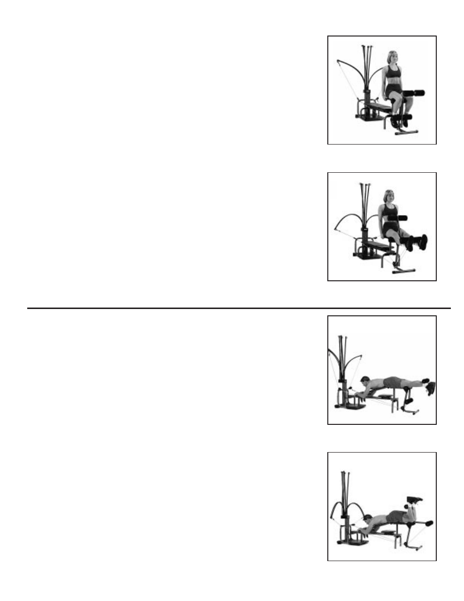 Leg exercises | Bowflex XTL User Manual | Page 47 / 80
