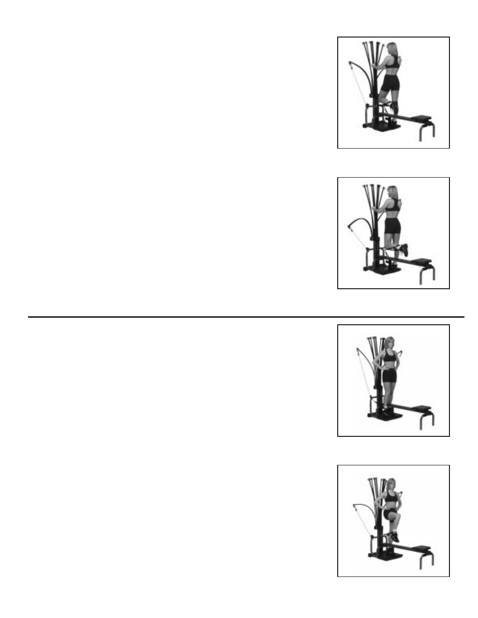 Leg exercises | Bowflex XTL User Manual | Page 49 / 80