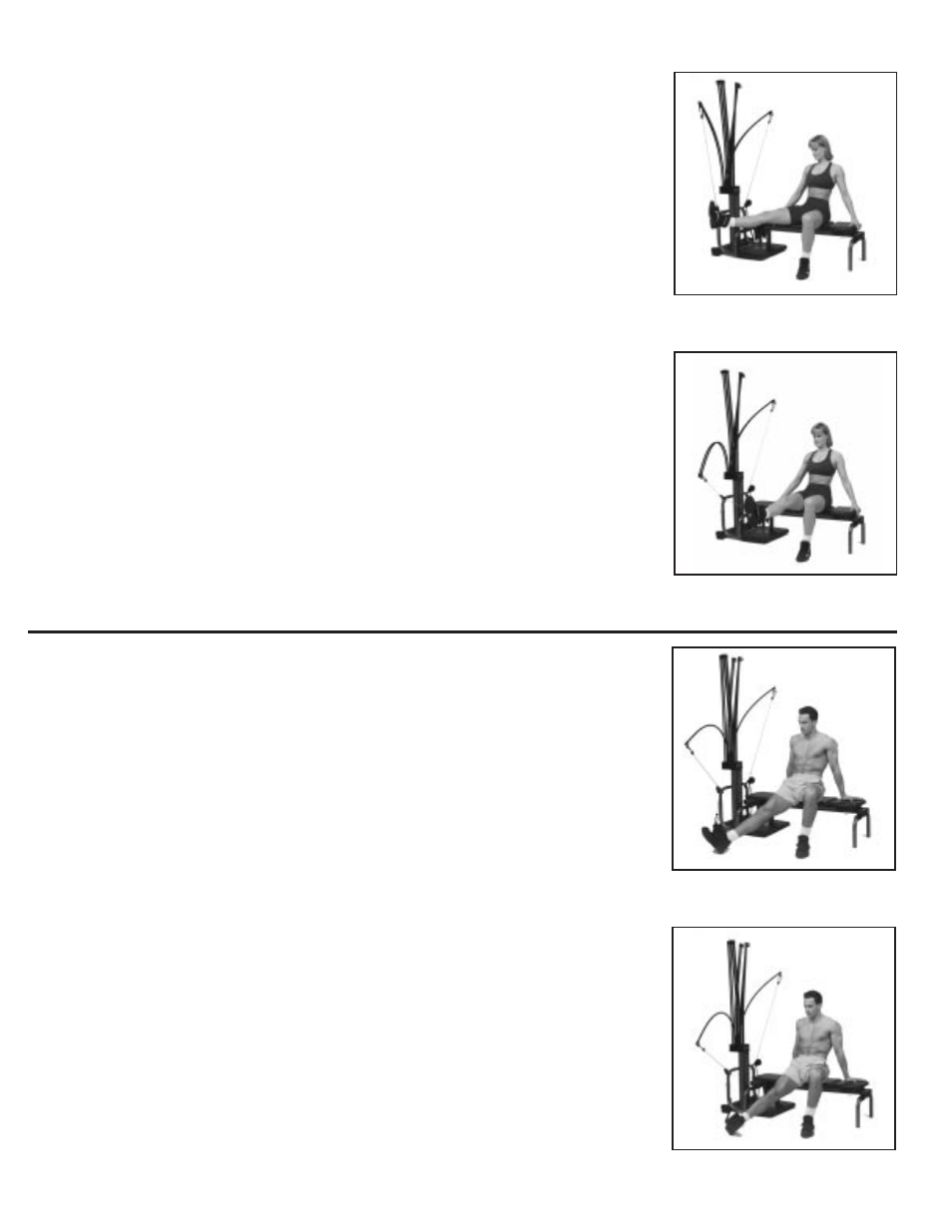Leg exercises | Bowflex XTL User Manual | Page 53 / 80