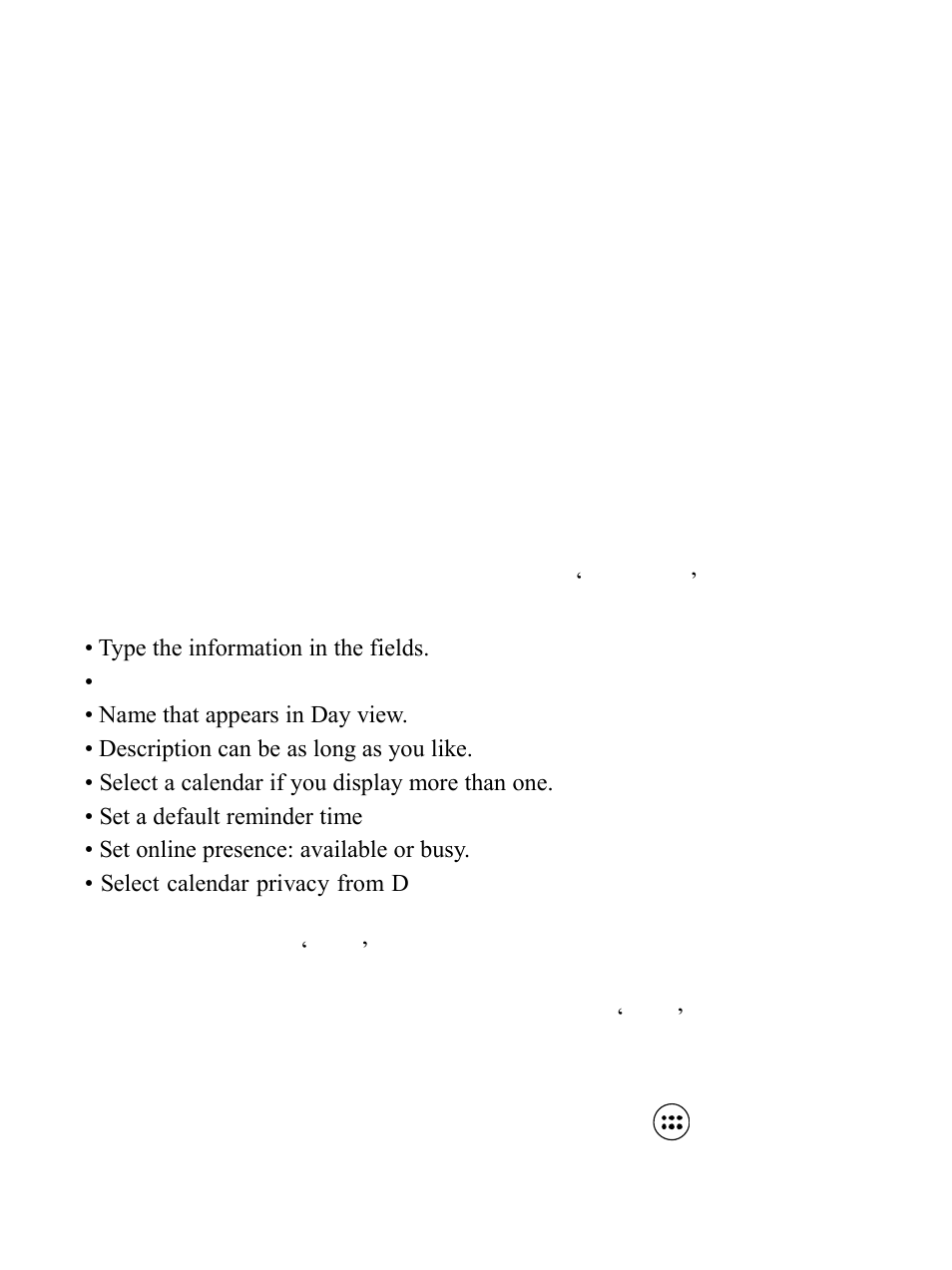 4 sound record, 9 other applications, 1 calendar | 2 alarm clock | Verykool s5014 User Manual | Page 38 / 48