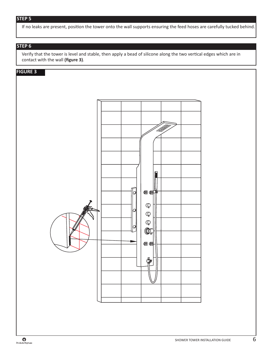 Produits Neptune SHOWER TOWER User Manual | Page 6 / 7