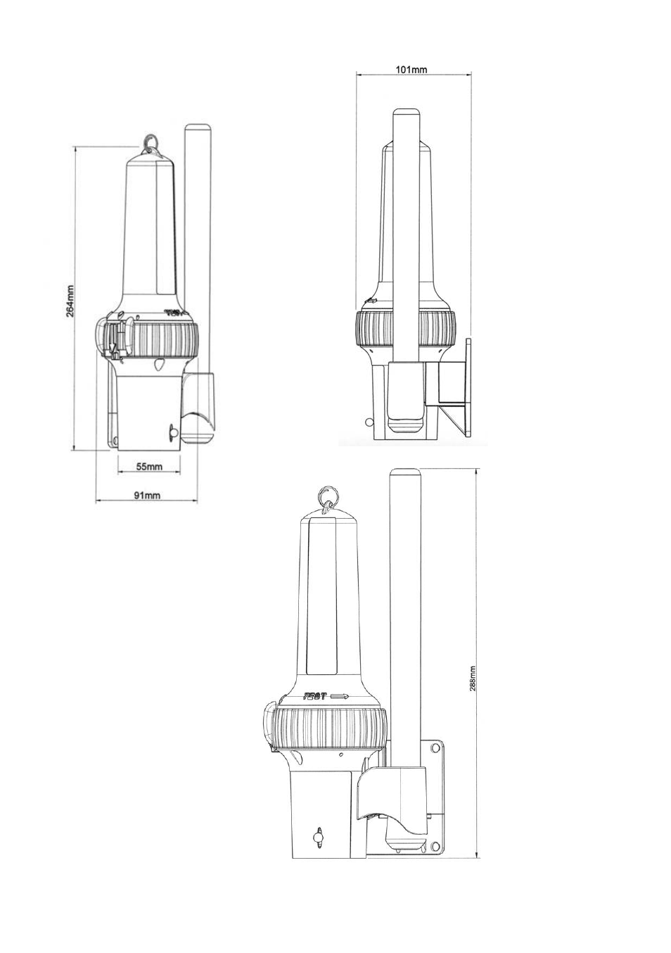 Dimensions | Kannad Marine Rescuer 2 SART User Manual | Page 14 / 22