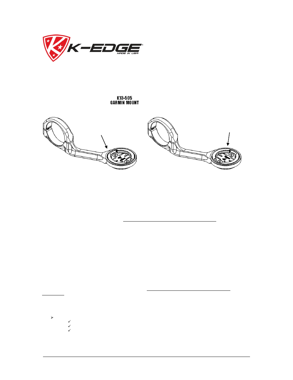 K-Edge K13-505-[color] User Manual | 5 pages