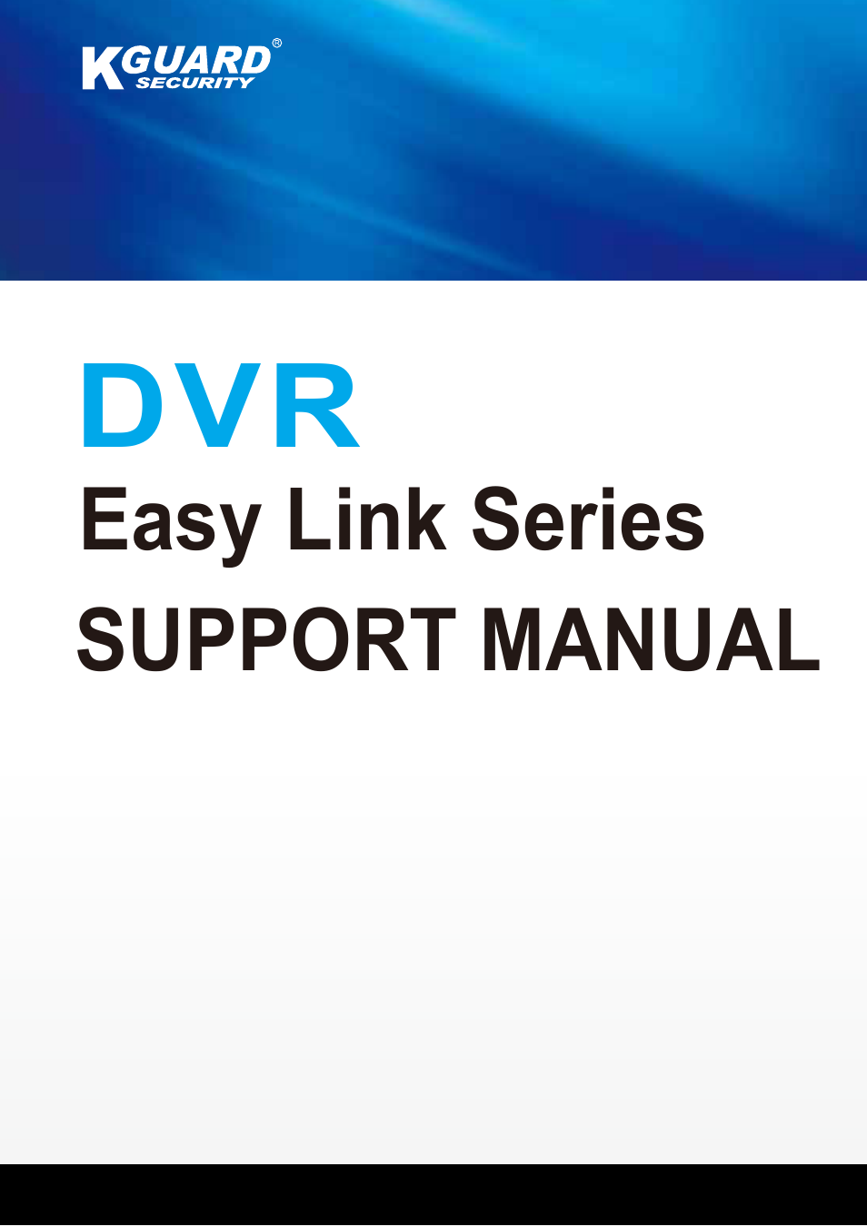 KGUARD Security Easy Link series User Manual | 12 pages