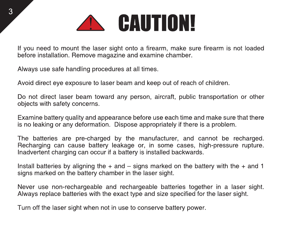 Leapers Instant Target Aiming BullDot Red Laser with Rings (SCP-LS288) User Manual | Page 5 / 16