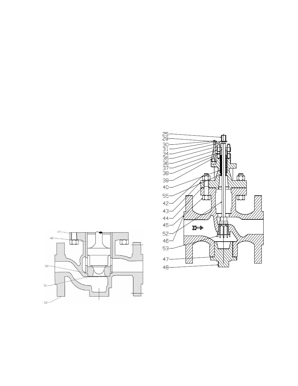 Removing actuator from valve body assembly, Single ported unbalanced types – dl, dos types, Valves fitted with cage type trim (o in class) | Replacing seat ring(s)/inserts | Leslie Controls CONTROL VALVES SINGLE PORTED DOS User Manual | Page 5 / 12