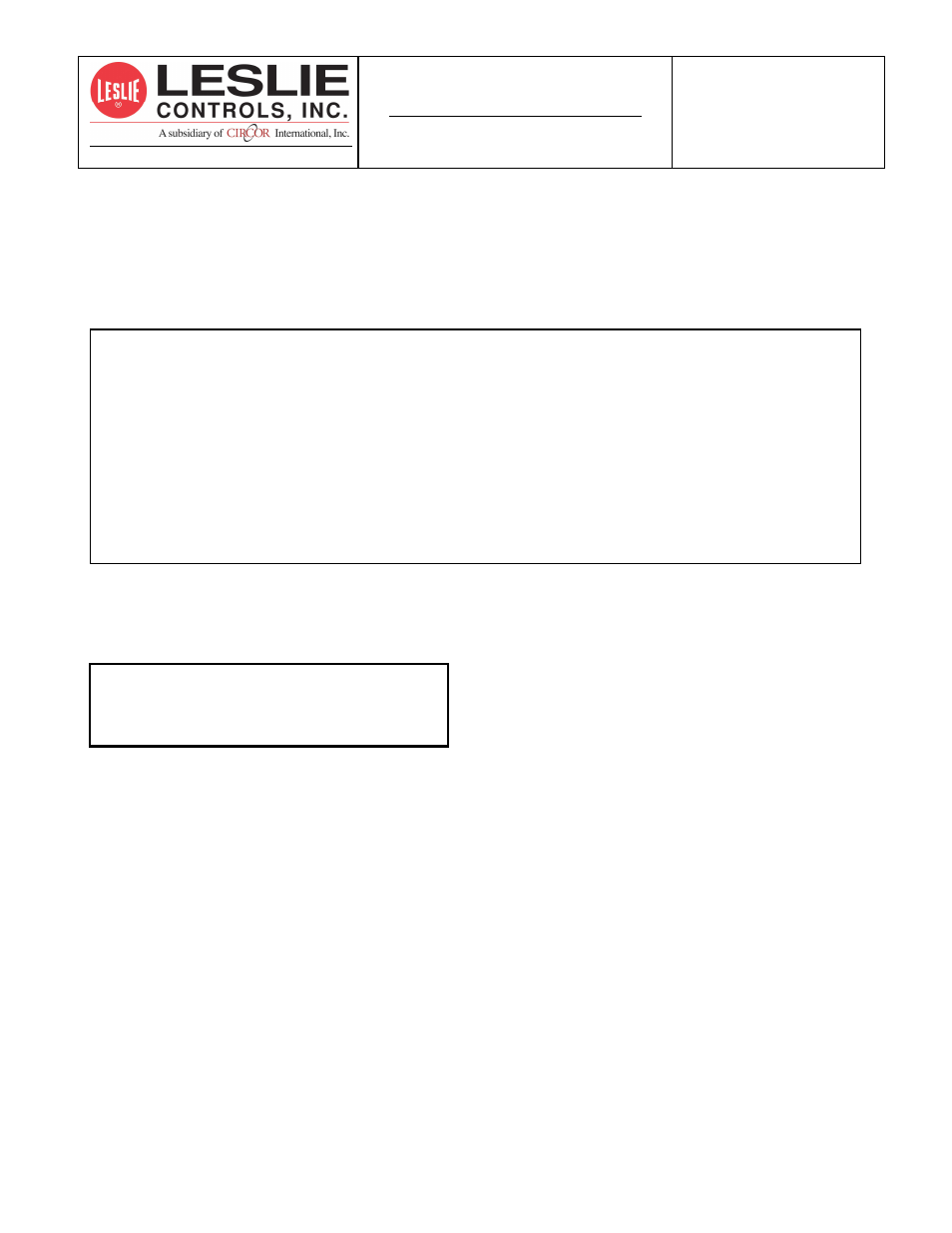 Leslie Controls AEROFLOW SUPPLEMENT Special Mini-P Design User Manual | 2 pages