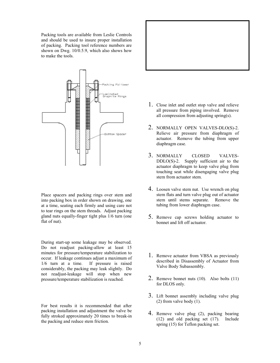 Leslie Controls CONTROL VALVES DLOS-2 & DDLOS-2 (150/300) User Manual | Page 5 / 20