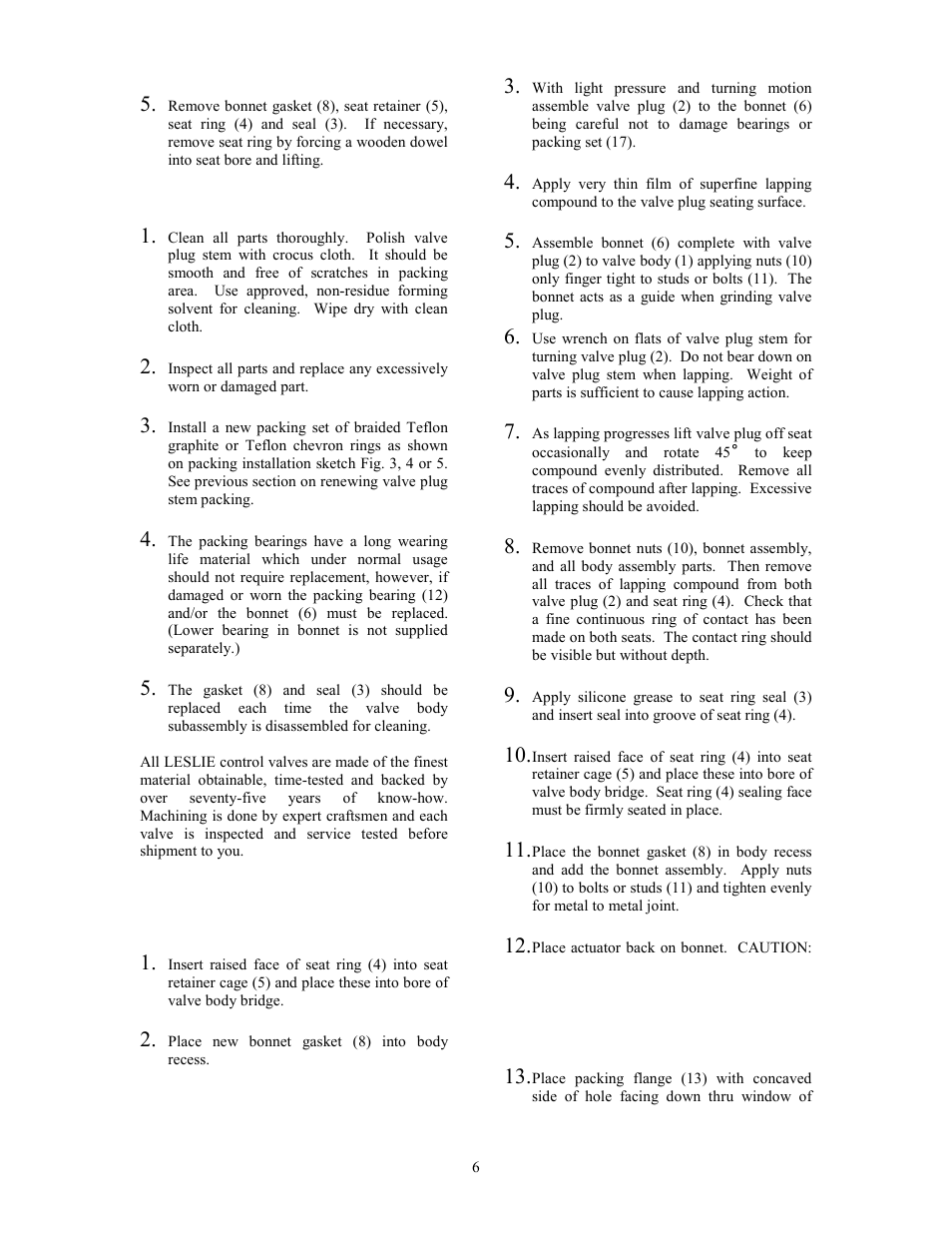 Leslie Controls CONTROL VALVES DLOS-2 & DDLOS-2 (150/300) User Manual | Page 6 / 20