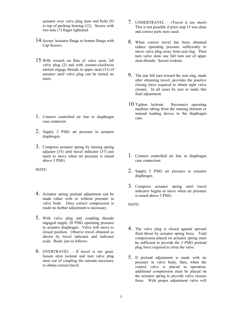 Leslie Controls CONTROL VALVES DLOS-2 & DDLOS-2 (150/300) User Manual | Page 7 / 20