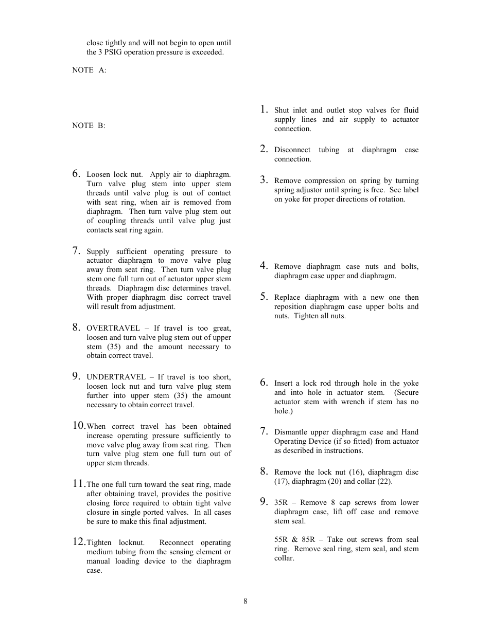 Leslie Controls CONTROL VALVES DLOS-2 & DDLOS-2 (150/300) User Manual | Page 8 / 20