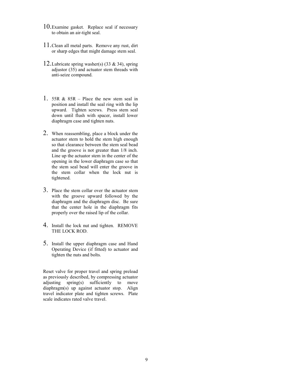 Leslie Controls CONTROL VALVES DLOS-2 & DDLOS-2 (150/300) User Manual | Page 9 / 20