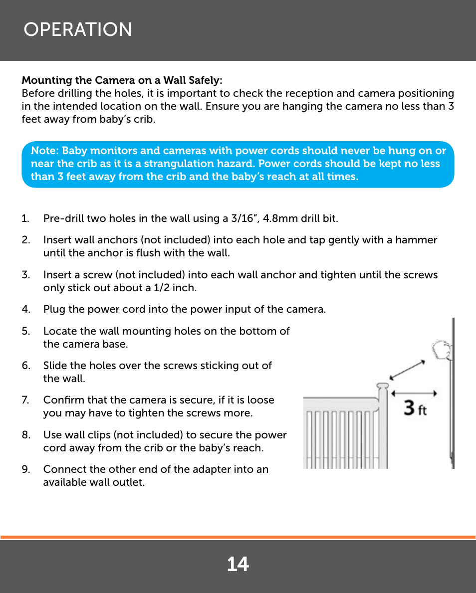 Operation | Levana Lila Manual User Manual | Page 14 / 56