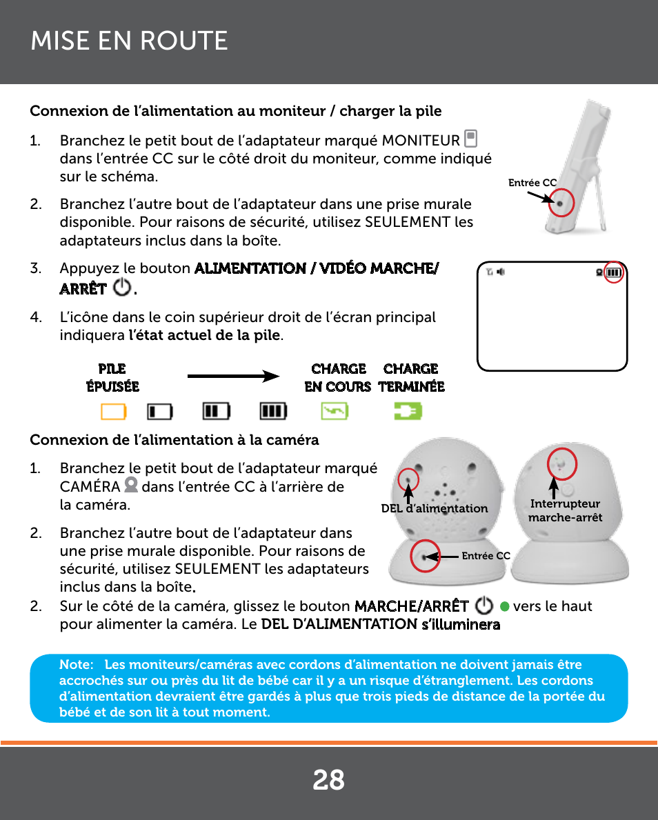 Mise en route | Levana Lila Manual User Manual | Page 28 / 56