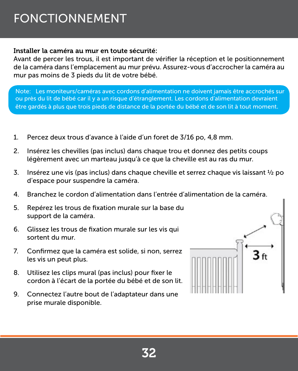 Fonctionnement | Levana Lila Manual User Manual | Page 32 / 56