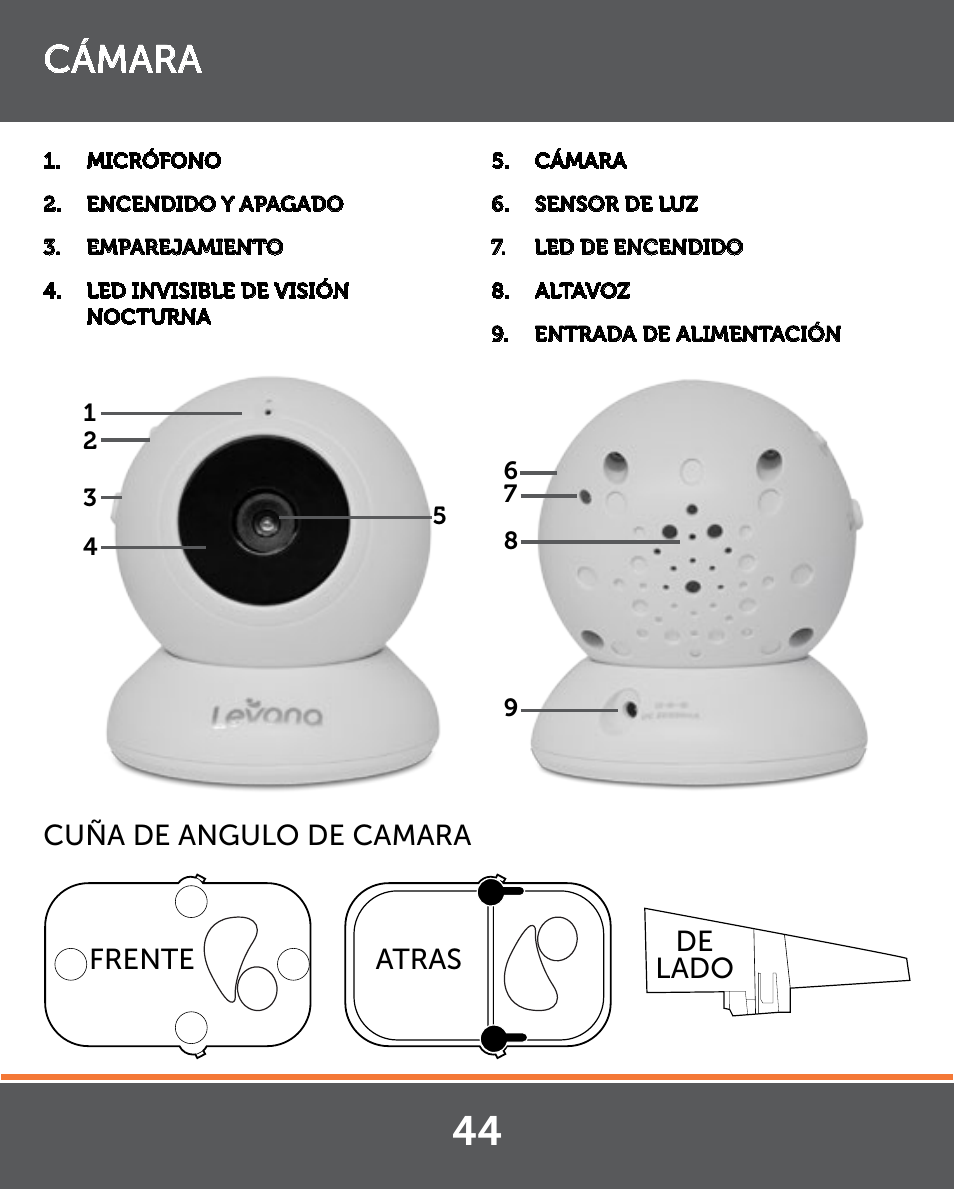 Cámara | Levana Lila Manual User Manual | Page 44 / 56