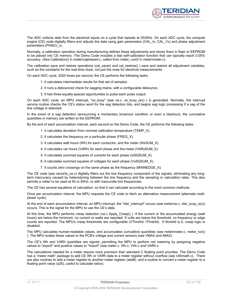 6 data flow, Data flow | Maxim Integrated 71M6534 Energy Meter IC Family Software User Manual | Page 63 / 116