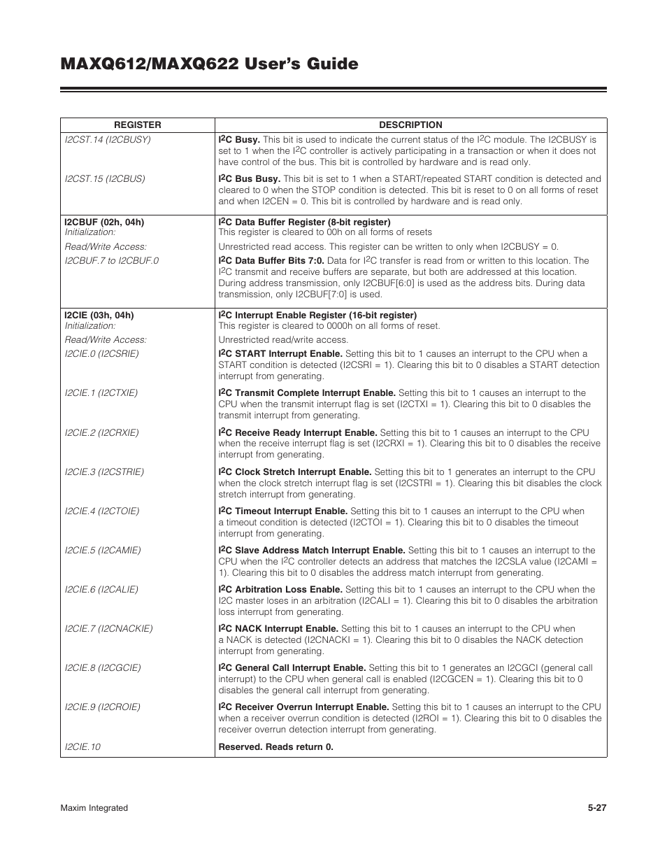 Maxim Integrated MAXQ622 User Manual | Page 100 / 255