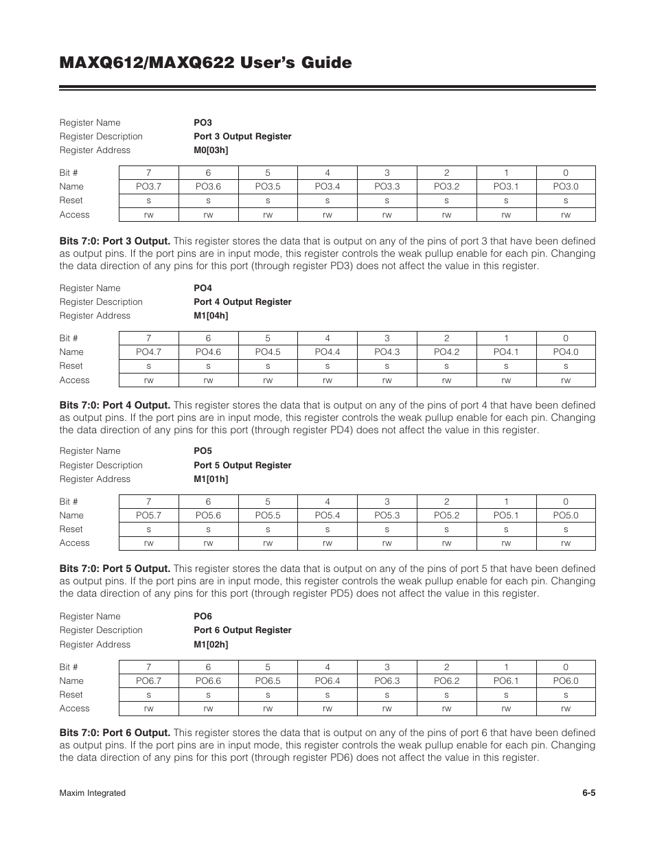 Maxim Integrated MAXQ622 User Manual | Page 107 / 255