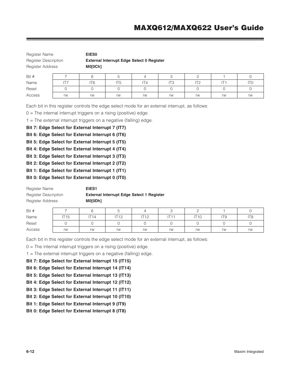 Maxim Integrated MAXQ622 User Manual | Page 114 / 255
