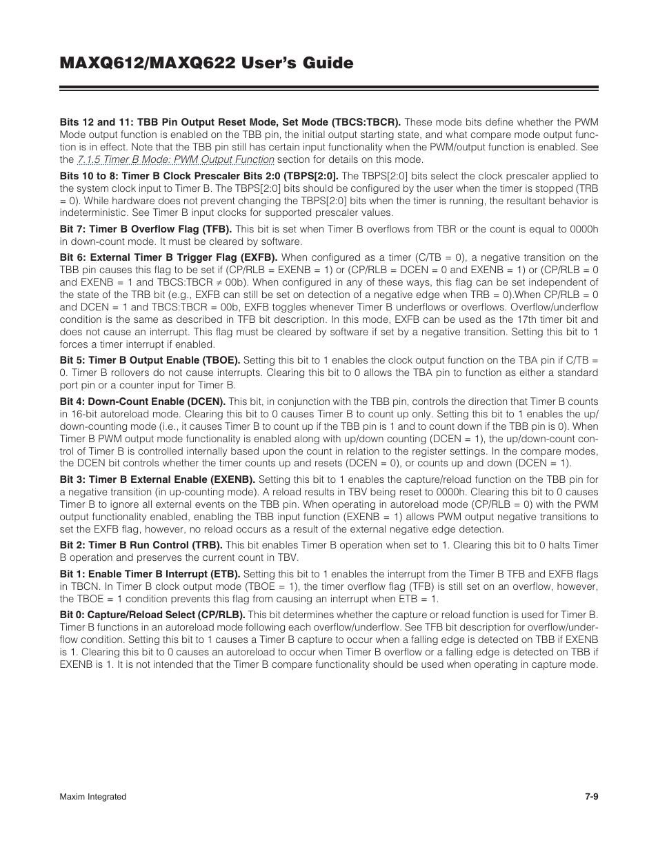Maxim Integrated MAXQ622 User Manual | Page 123 / 255