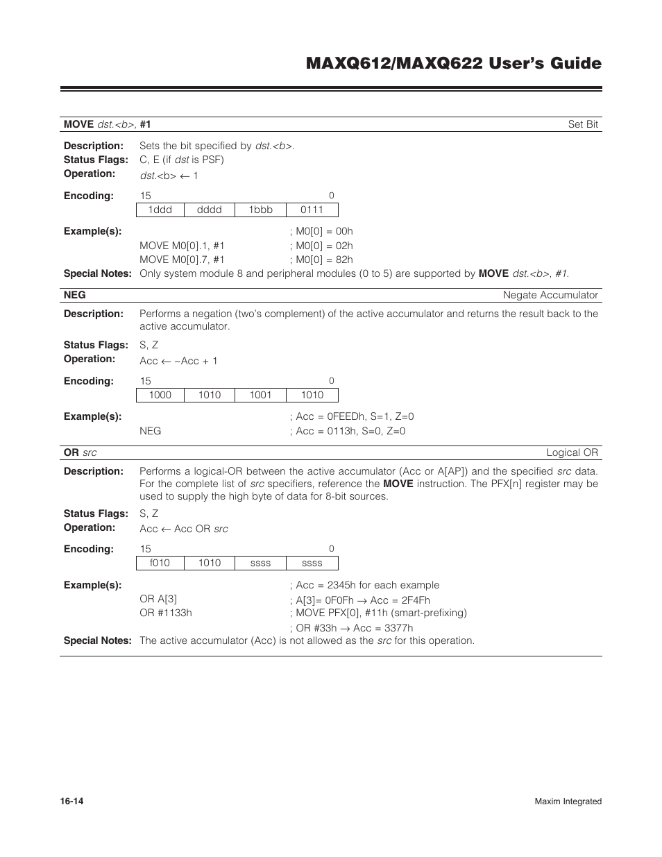Maxim Integrated MAXQ622 User Manual | Page 224 / 255