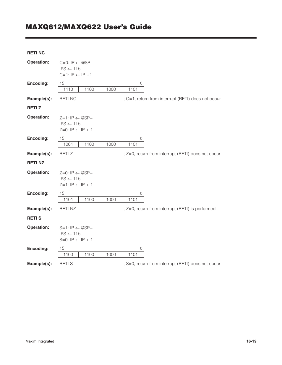 Maxim Integrated MAXQ622 User Manual | Page 229 / 255