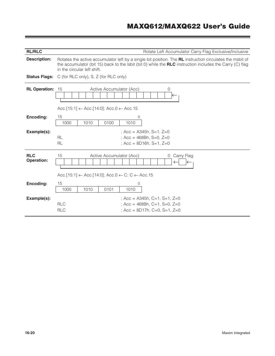 Maxim Integrated MAXQ622 User Manual | Page 230 / 255