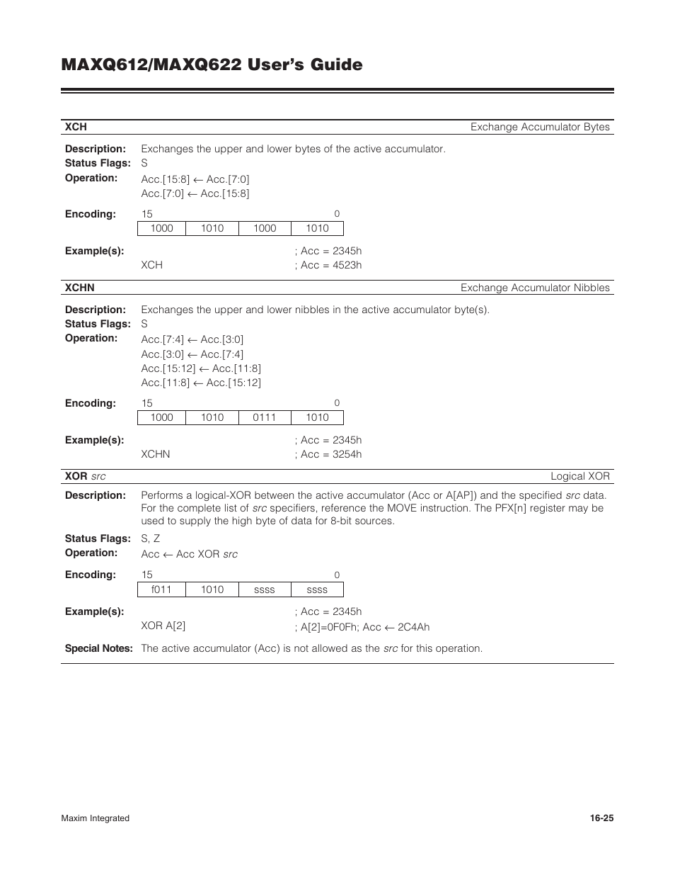 Maxim Integrated MAXQ622 User Manual | Page 235 / 255