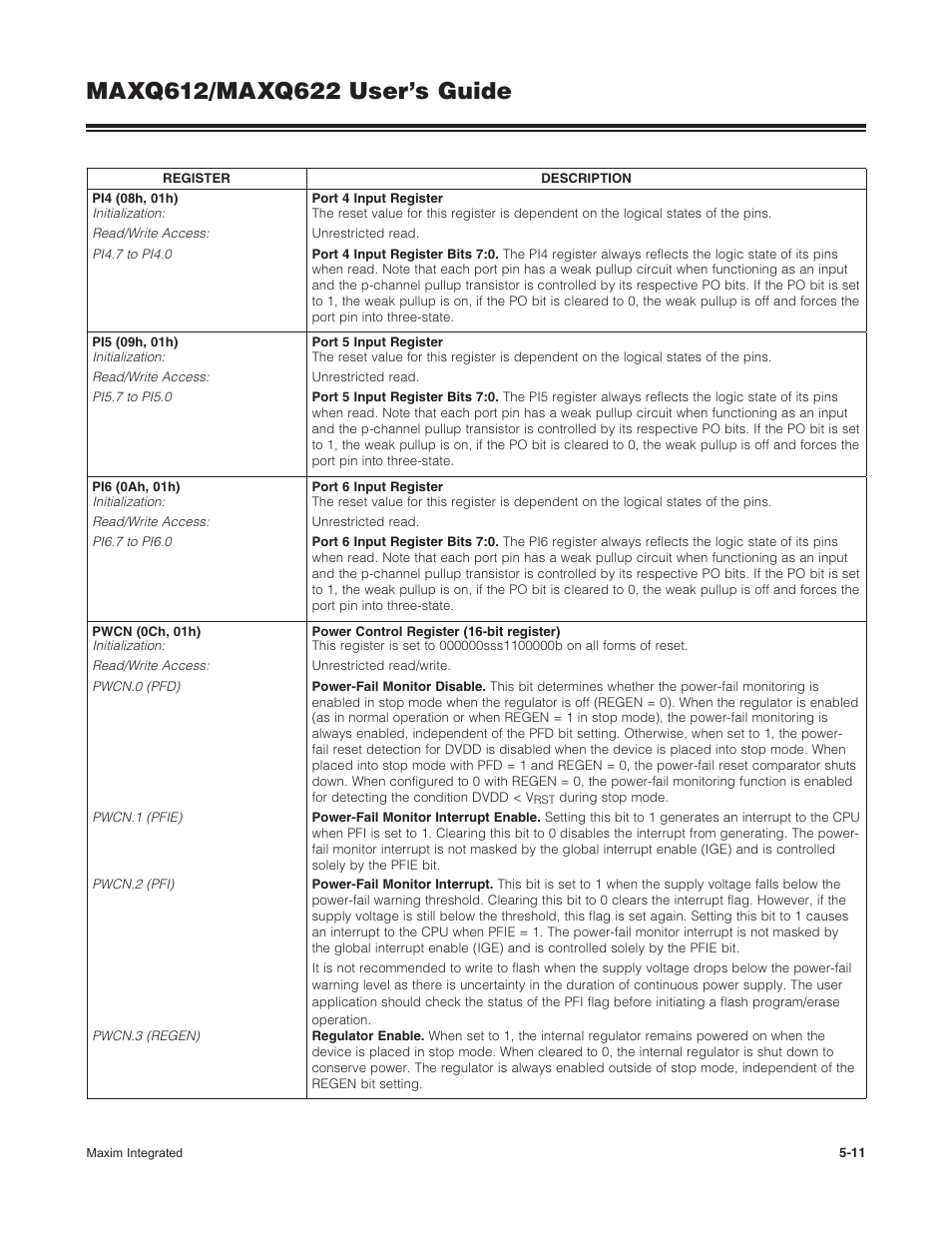 Maxim Integrated MAXQ622 User Manual | Page 84 / 255