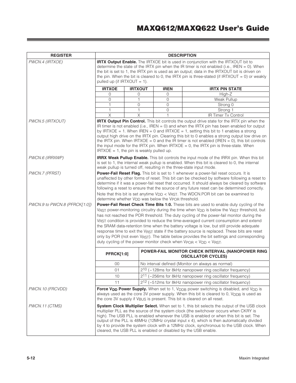 Maxim Integrated MAXQ622 User Manual | Page 85 / 255