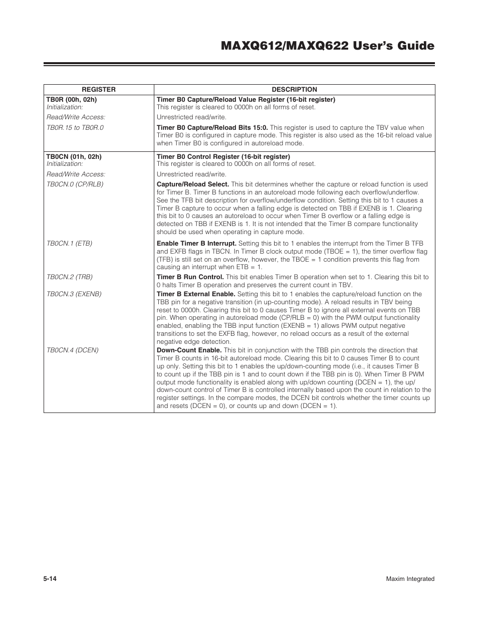 Maxim Integrated MAXQ622 User Manual | Page 87 / 255
