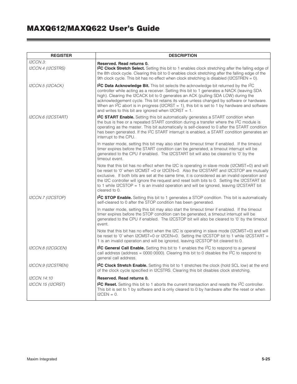 Maxim Integrated MAXQ622 User Manual | Page 98 / 255