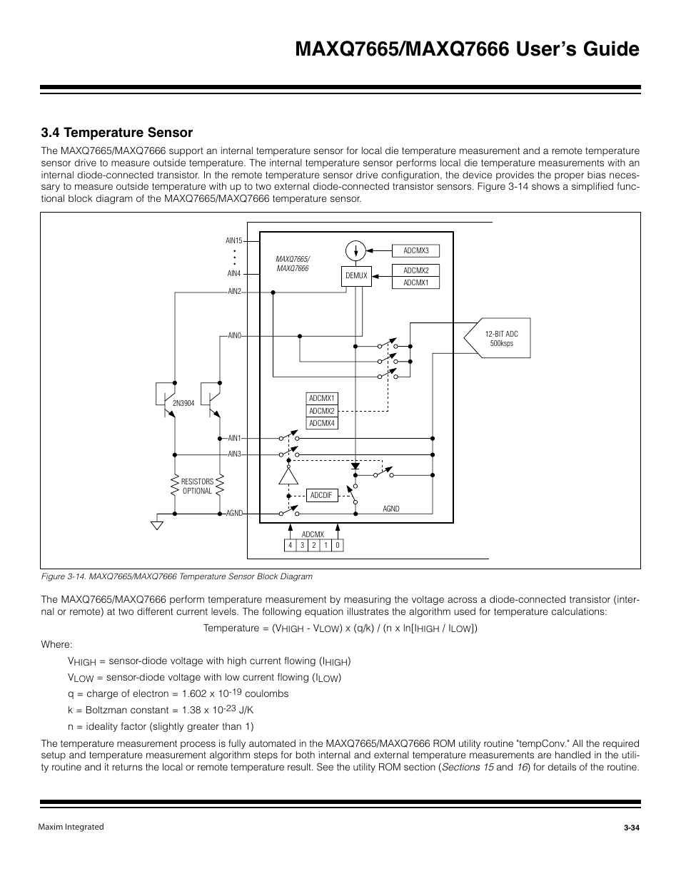 4 temperature sensor -34, 4 temperature sensor | Maxim Integrated MAXQ7666 User Manual | Page 124 / 386