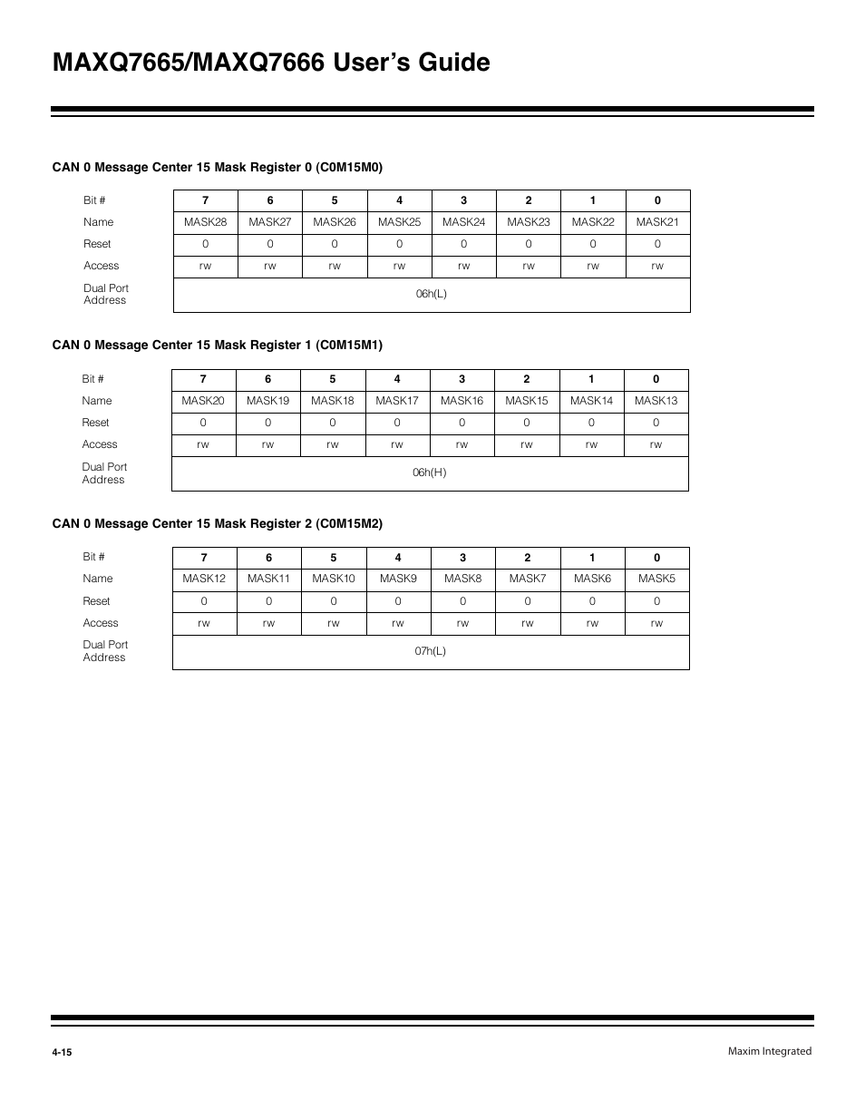 Maxim Integrated MAXQ7666 User Manual | Page 145 / 386
