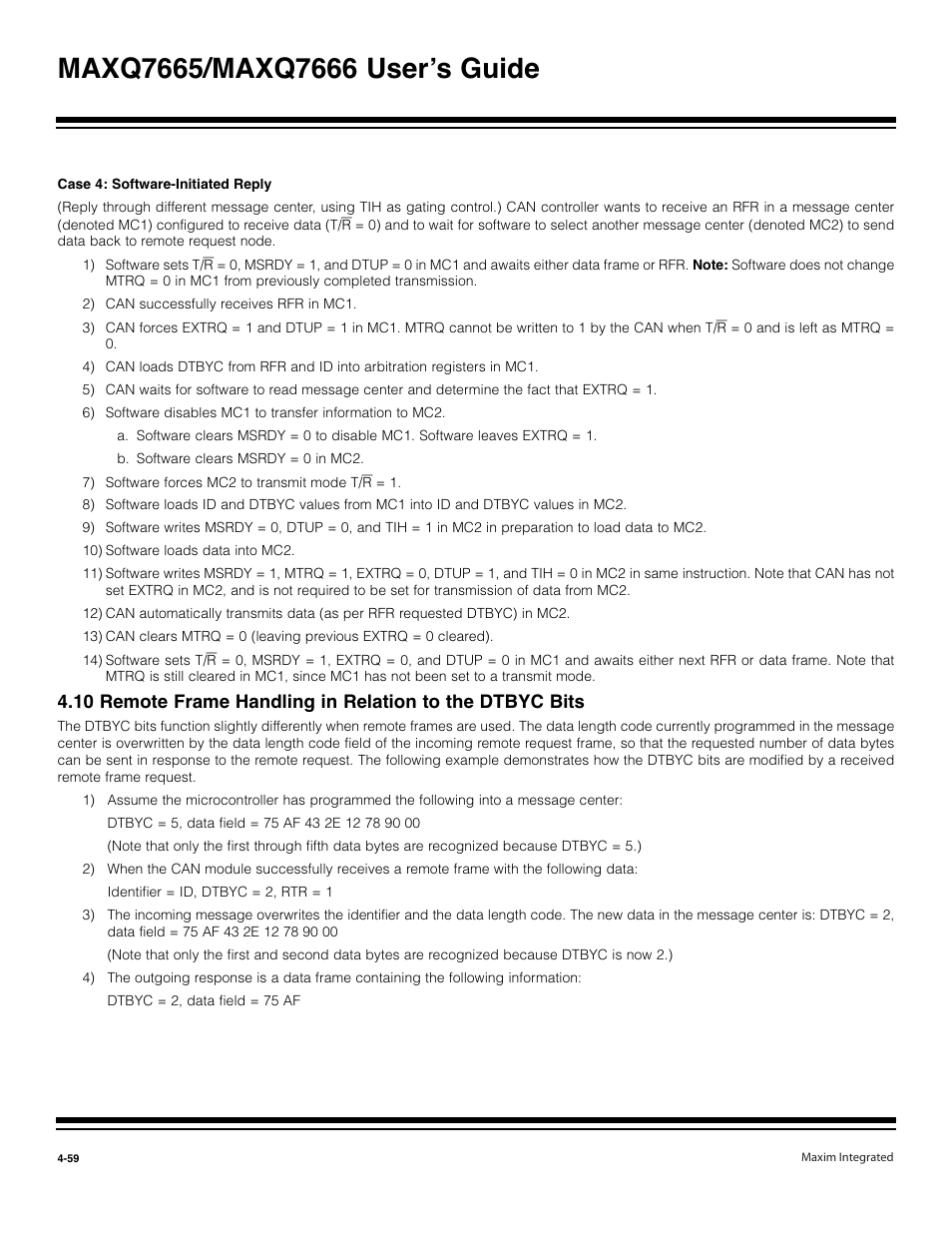 Maxim Integrated MAXQ7666 User Manual | Page 189 / 386