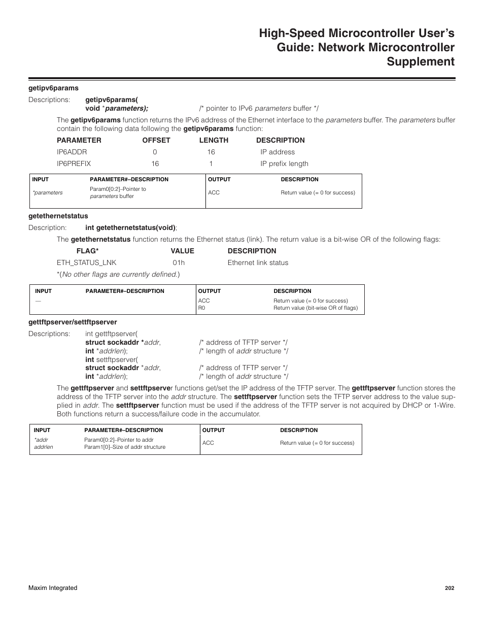 Maxim Integrated High-Speed Microcontroller Users Guide: Network Microcontroller Supplement User Manual | Page 202 / 221