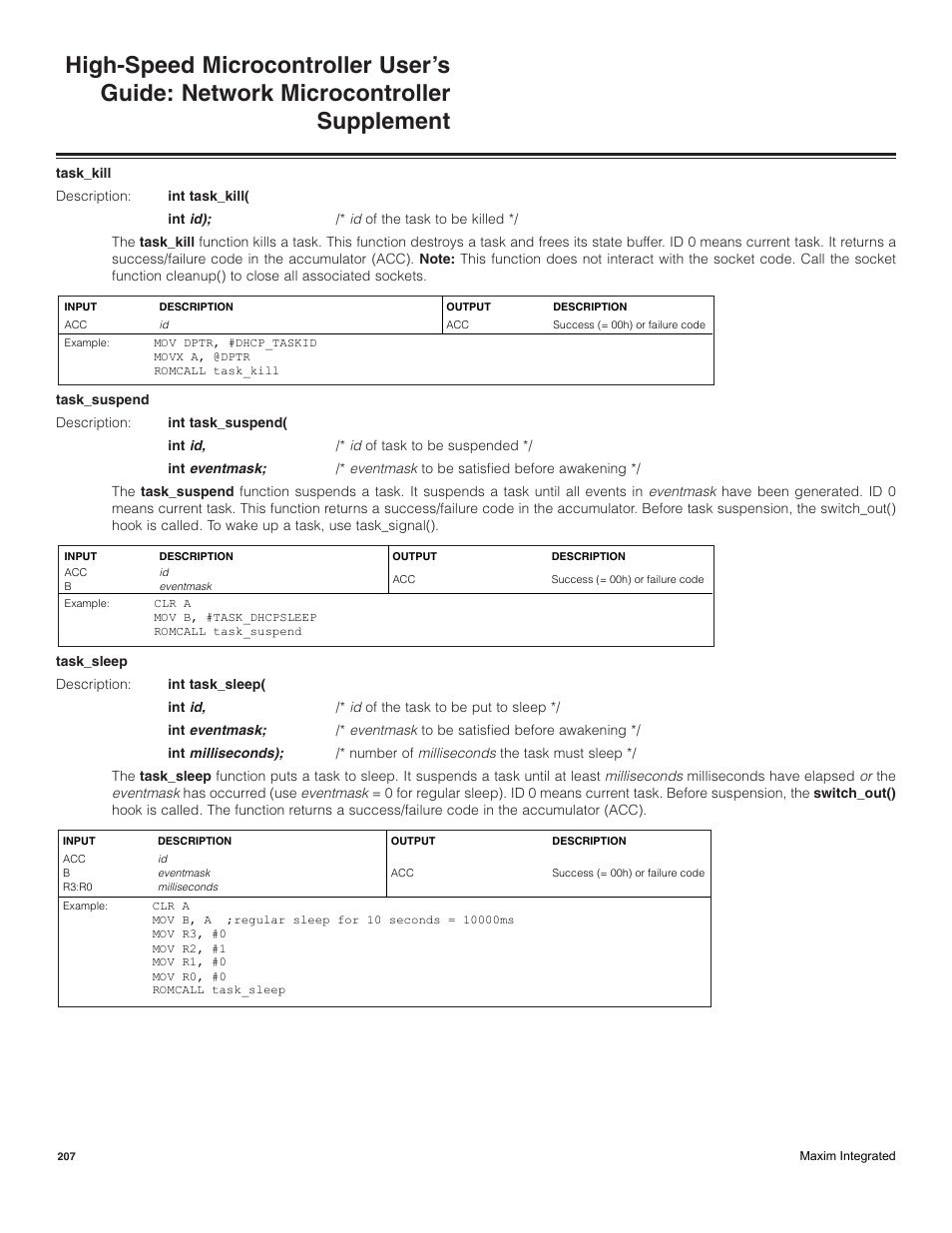 Maxim Integrated High-Speed Microcontroller Users Guide: Network Microcontroller Supplement User Manual | Page 207 / 221