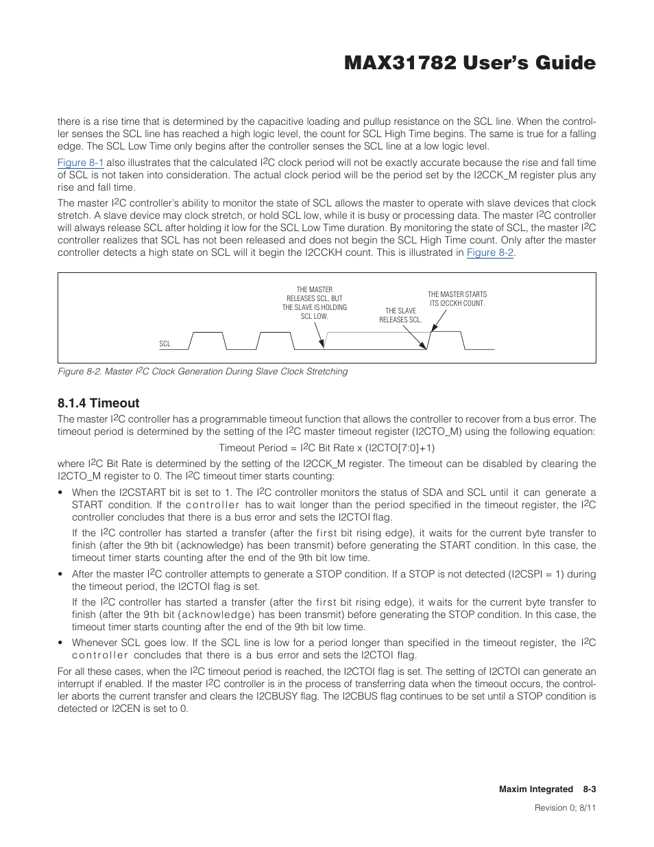 4 timeout, 8 .1 .4 timeout -3, Figure 8-2 . master i | 4timeout | Maxim Integrated MAX31782 User Manual | Page 71 / 223